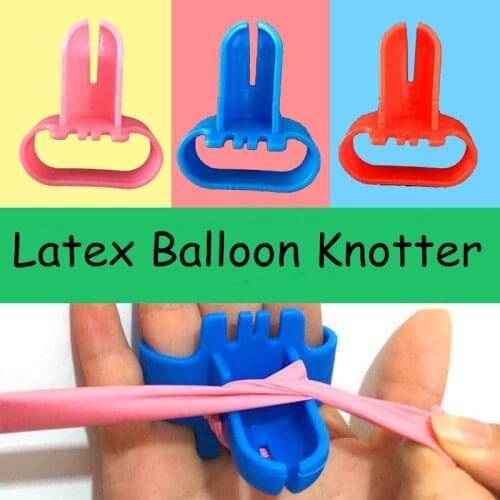 4pcs High quality Air Balloon knotter latex balloon fastener easily knot wedding party balloon accessories Color randomly