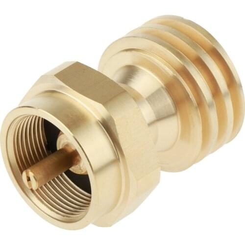 Propane Tank Adapter Universal Brass Gas Bottle 1 lb to 20 lb Propane Tank Adapter Converter