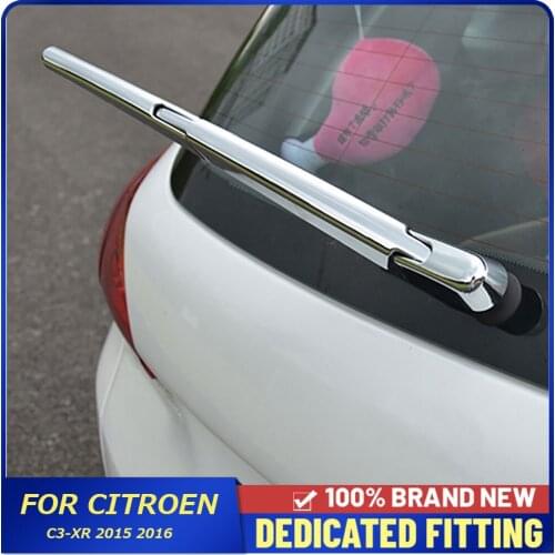 Auto Accessories Rear Windshield Rain Wiper Protective Cover Trim Stickers For Citroen C3-XR 2015 2016
