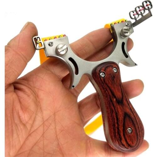 Big Power Hunting Slingshot High-strength resin Catapult with Flat Rubber Band Outdoor Shooting Game Sling Shot Set