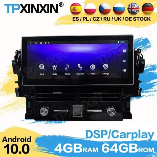 Carplay Car Radio Stereo Receiver Android 10.0 For Toyota PRADO 2010 2011 2012 2013 2014 2015 2016 2017 GPS IPS Player Head Unit