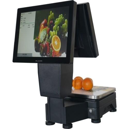 Digital Weighing Scale Touch Screen Electronic Weighing POS Scale Machine with POS Software