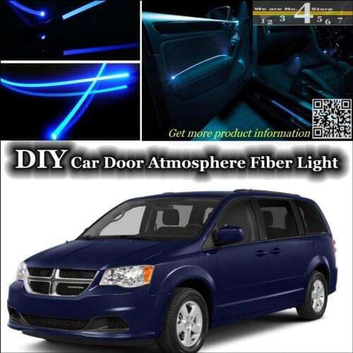 For Dodge Caravan Ram C / V Tradesman interior Ambient Light Tuning Atmosphere Fiber Optic Band Lights Door Panel illumination