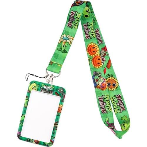 DZ1787 Plant Game Neck Strap Lanyards Keychain Badge Holder ID Card Pass Hang Rope Lariat Lanyard Key Ring Gifts Accessories