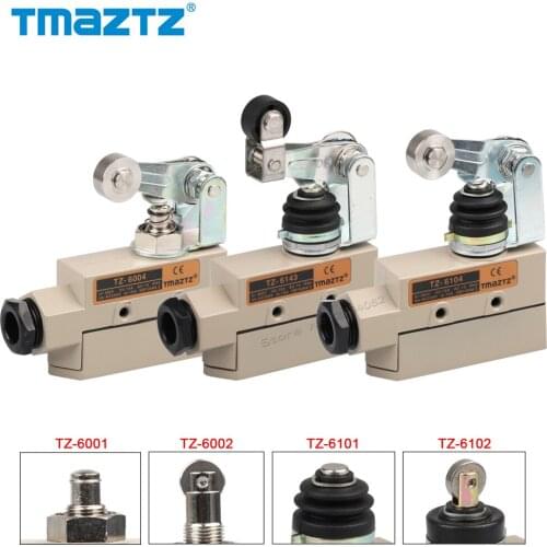 Sealed Limit Switch NONC 380V Metal Roller Head Reset Momentary Travel Switch IP65 waterproof TZ-6102 6104 6134 6001 6002
