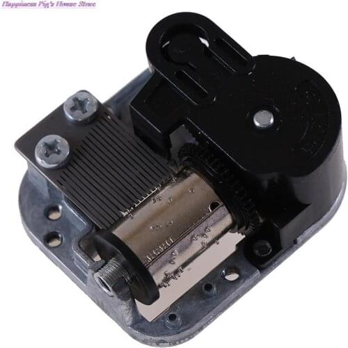 1PCS Mechanical Diy Windup Music Box Musical Movement Screws Key Silver Approx 50g Craft Decoration Home Decor