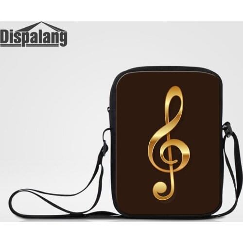 Musical Note Mini Messenger Bags Women Casual Shoulder Bag Toddler Small Crossbody Schoolbag Girl DIY Canvas Flap Drop Shipping
