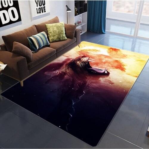 Fashion moderno edificio di stampa 3D zepino creativo gotico cranio rettangolare morbido moquette