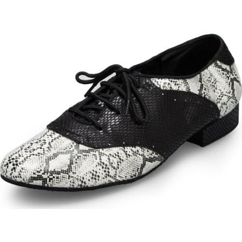 Mens Ballroom Dance Shoes Salsa Tango Dance Shoes Latin Dance Shoes Plus Size Low Heel Modern Dance Shoes Practice Competition