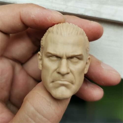 Unpainted 1/6 Scale Movie Star Character Punish guy Head Sculpt Model Head Action Figure Dolls For Hot Toys Figure Body No.68