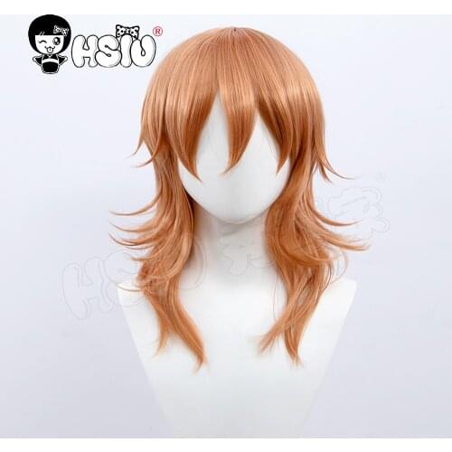 Angel Devil cosplay Wig Anime Chainsaw Man Cosplay HSIU Milk brown m front bangs Long hair Free gift brand wig cap