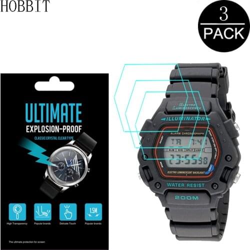 3Pcs PET Film FOR Casio DW290 Screen Protector Anti-Scratch Anti-fingerprint Water-proof HD Nano Explosion-proof Clear Film