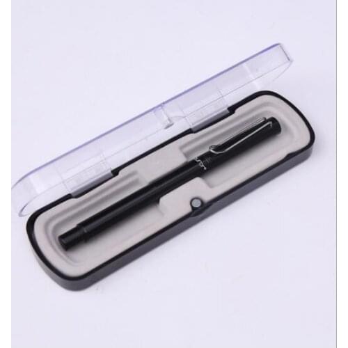 Semi-transparent high-grade crystal pen box bayonet pen box