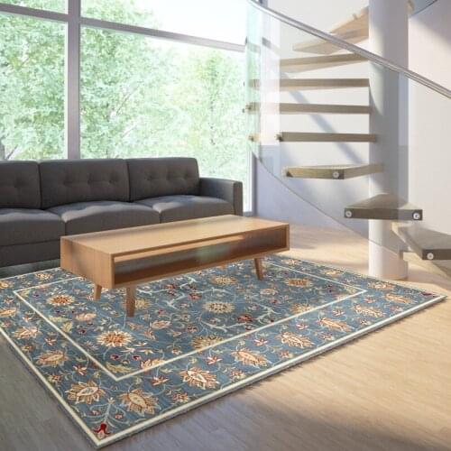 Reese Velvet Lint Free Soft Carpets Living Room Traditional Chinese Home Decoration Area Rugs Kitchen Bedroom Anti Slip Washable