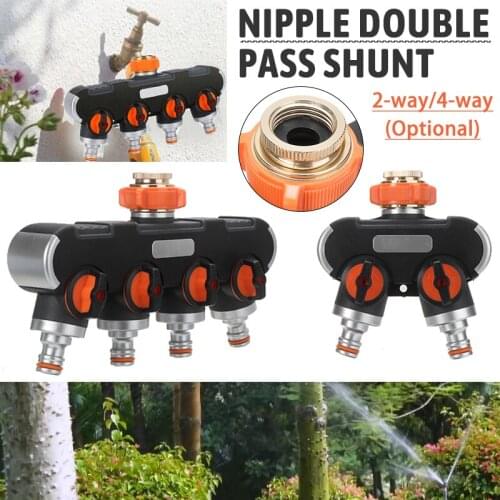 Garden 2/4 Way Hose Splitter Tap Hose Connectors Distributor Garden Irrigation System For Garden Irrigation Car Washing