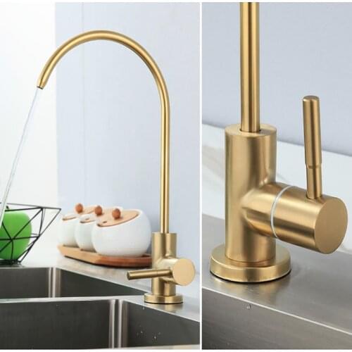 Kitchen Faucets Direct Drinking Faucet 2 Points Household Kitchen Water Faucet 360 Degree Free Rotation Mixing Sink Tap
