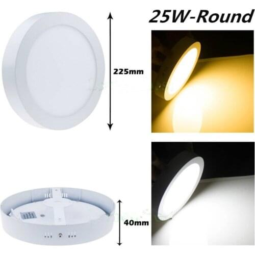 Surface Mounted LED Ceiling Light 25W LED Panel Down Light Bulb indoor Lamp Warm White/White/Cold White 1pc/lot, free shipping