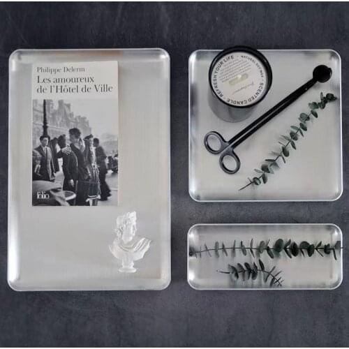 Aluminum Serving Tray Storage Plate Jewelry Display Plate Vintage Industrial Style Retro Home Storage Organization