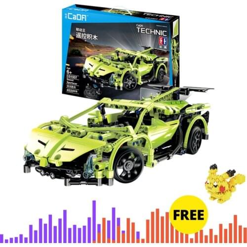 Technic RC Car Electric Power Function Remote Control Veneno Car Building Blocks Bricks Toy Cars Model For Kids Gift
