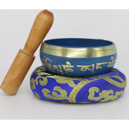 Nepal Handmade Buddha Tibet Bowl Bowl Ritual Music Therapy Copper Chime Copper Tibetan Singing Bowl Buddhist Home Decoration