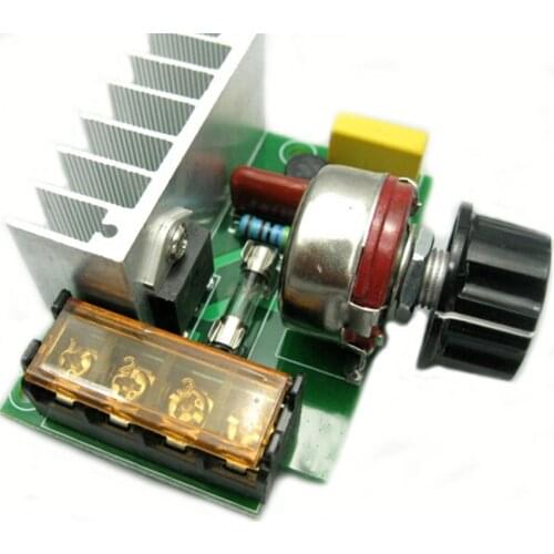 4000W High Power Thyristor Electronic Regulator Dimming Speed Regulation Thermostat With Insurance Shell