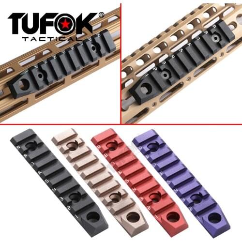 TuFok 9 Slot M-lok Rail Scope Mount with Swivel Socket Tactical Mlok Bipod Adapter Mount