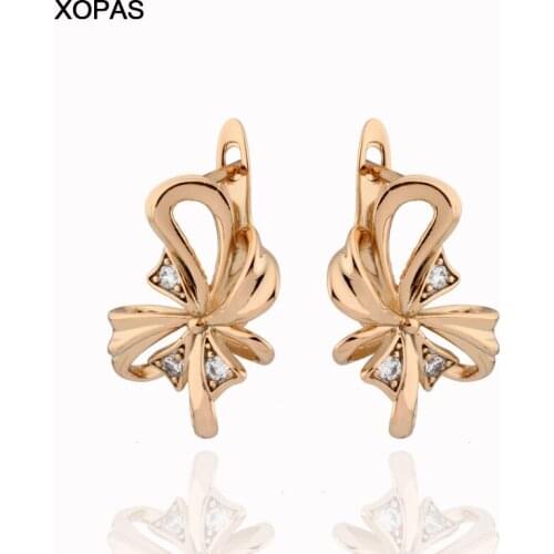 Cut Out Leaf Drop Earrings For Women Girls Gold Color Earrings Womens Hot Party Wedding Jewelry Gifts for Women