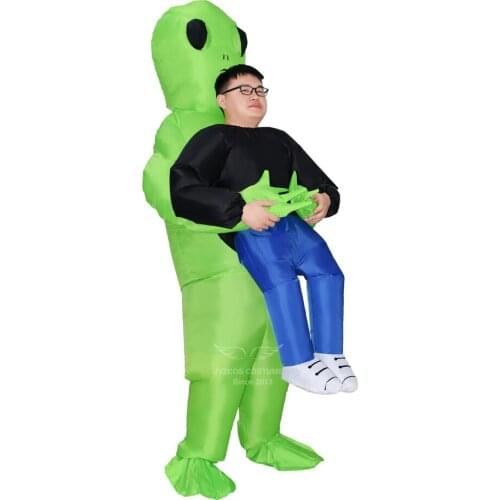 Adult Unisex Alien Inflatable Monster Costume Halloween Party Costume for Men Scary extraterrestrial Cosplay Costume for Purim