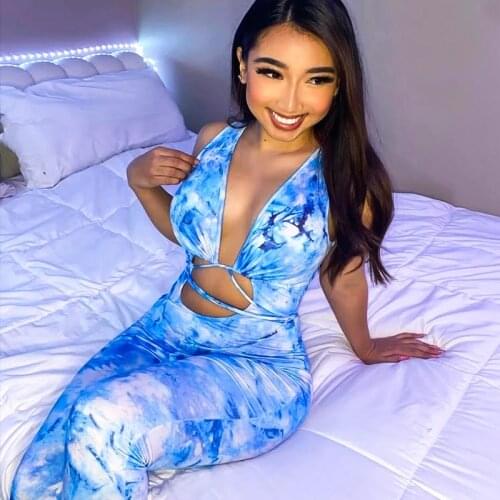 Women Sexy Bodycon Rompers Women Jumpsuit Night-club Party Wear Sleeveless Hollow Out Skinny Fashion Sports Hip Pants