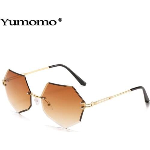 2020 Fashion Irregular Sunglasses Women Vintage Gradient Color Eyewear Men Trending Polygon Sun Glasses Shades UV400