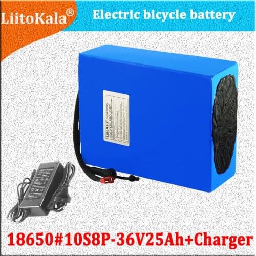 36V 25ah 18650 10S8P Electric Bicycle Battery 36V 25AH 1000W Lithium Battery Built-in 20A BMS Electric Bikes Motor
