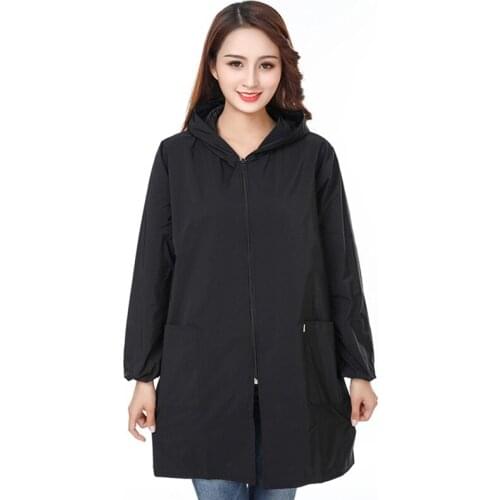 Smocks Adult Unisex Solid Color Long Sleeve Overalls Waterproof Oil-Proof Kitchen Apron Zipper Spring And Autumn