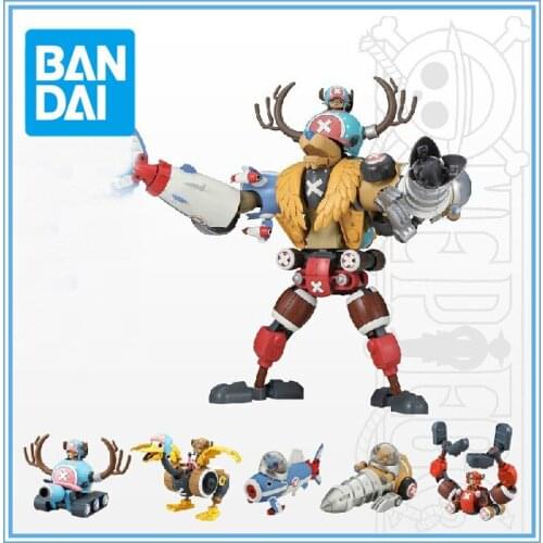 Bandai One Piece Tony Chopper 5 In 1 Robot Vergadering Kits Anime Beeldje Action Figures Collection Model Kinderen Speelgoed