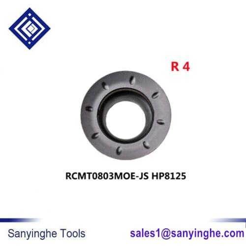 Free shipping Hoja giratoria CNC R2.5 / R3 / R4 / R5 / R6 / R8 de acero inoxidable RCMT10T3 / 1204 / 1606MOE