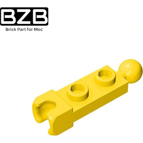 BZB MOC 14419 1x2 One Side Ball Socket Board Creative High Tech Building Block Kids Toys DIY Technical Brick Parts Best Gifts