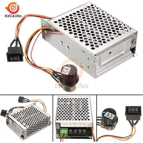 DC 10-50V 40A PWM Speed Controller DC Motor Digital Display 0~100% Adjustable Drive Module Input MAX60A 12V 24V 48V