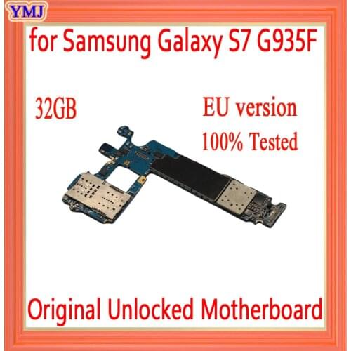 EU Version for Samsung Galaxy S7 edge G935F Motherboard,Original unlocked for Galaxy S7 G935F Mainboard+Full Chips,Free Shipping