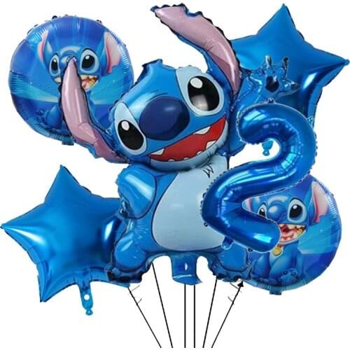 Disney Lilo & Stitch Foil Balloons Party Supplies Kids Faovr Happy Birthday Party Decorations Gifts For Kidsroom Decoration