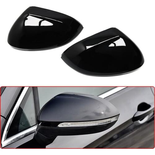 Gloss Black Side Wing Rear View Rearview Mirror Cover Case Caps For VW Volkswagen Passat B8 Variant Arteon 2015-2020