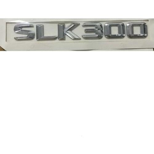Chrome " SLK 300 " Car Trunk Rear Letters Word Badge Emblem Letter Decal Sticker for Mercedes Benz SLK300