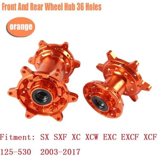Motorcycle Front And Rear Wheels Hubs Set For SX SXF XC XCW EXC EXCF XCF 125 150 200 250 300 350 400 450 500 505 530 aluminium