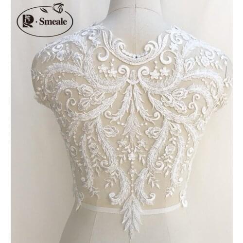 New Fashion Beading Embroidery Lace Patch Can Be Used for Wedding Dress Decoration DIY Clothing Accessories 41*48CM RS1760