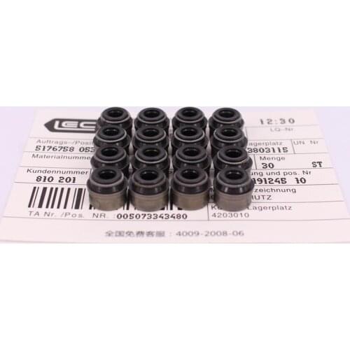 BTAP 6mm Black Engine Valve Stem Oil Seal For AUDI A3 A4 A5 A6 A8 VW Jetta Golf Passat 1.8 1.8T 2.5 20V 036 109 675 A 036109675A