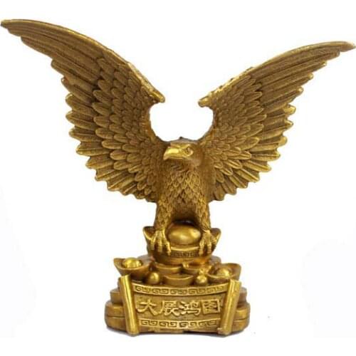 A copper Eagle realize the ambition lucky feng shui office decoration decoration crafts accessories Home Furnishing