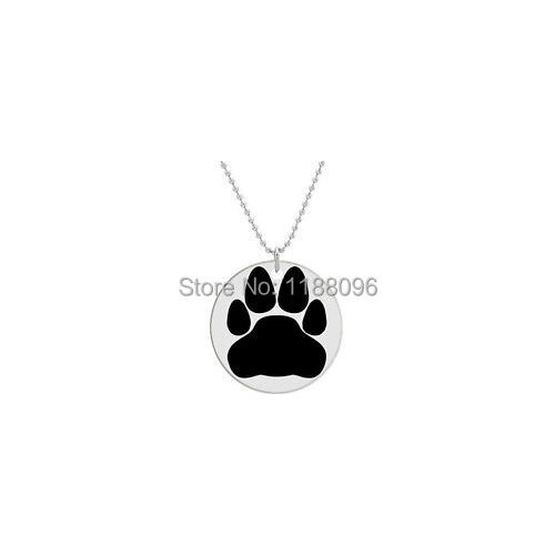 Fashion Black Cat Paw tags cheap Custom Dog Tag hot sales paw print dog tags for dogs cheap rescue pets tags hl80236