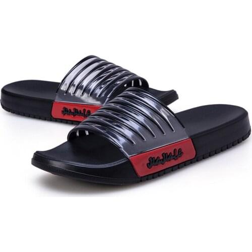 Fashion Couples Home Bathroom Slippers Summer New Men Striped EVA Slides Shoes Male Casual Indoor Flip Flops