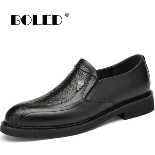 Genuine Leather Men Shoes Top Quality Business Dress Shoes Casual Oxfords Wedding Office Shoes Men