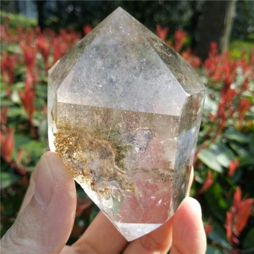 Natural Phantom Wand Healing Quartz Point Chakra Crystal Point