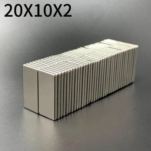 5/10/20psc Neodymium magnet 20x10x2 N35 NdFeB square super strong strong permanent magnet block rare earth refrigerator magnet
