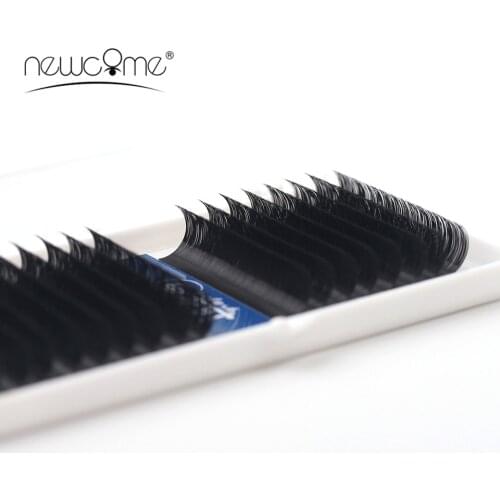 1 Case 16 Lines Individual Eyelash Extension Faux Eyelash Silver Backing BCD All Sizes Soft Natural Eye Lashes Cilis Makeup Tool